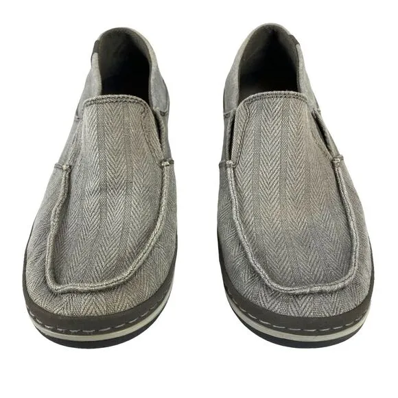 Teva Clifton Creek Herringbone Shoes Moc Toe Loafer Men's Size 8 Gray 1003432