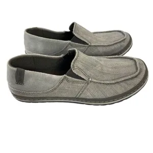 Teva Clifton Creek Herringbone Shoes Moc Toe Loafer Men's Size 8 Gray 1003432