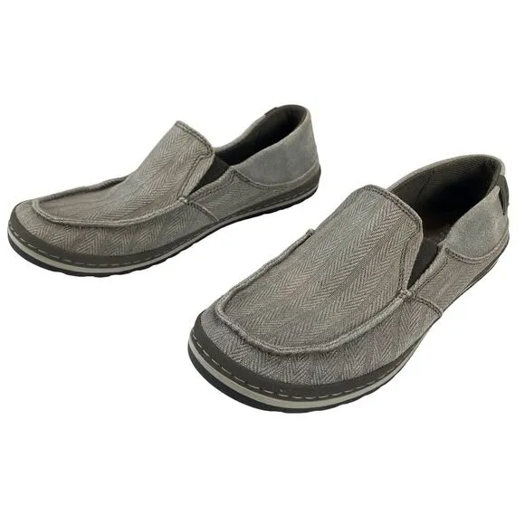 Teva Clifton Creek Herringbone Shoes Moc Toe Loafer Men's Size 8 Gray 1003432
