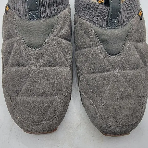 Teva ReEmber Plushed Mens 11 Gray Slipper Shoes Comfort Lined Warm Casual