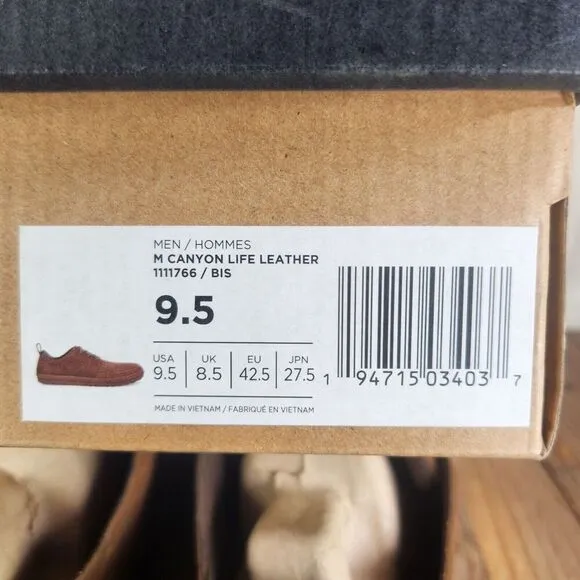 Teva Canyon Life Leather Mens Sz 9.5 Brown Suede Casual Lifestyle Sneakers Shoes