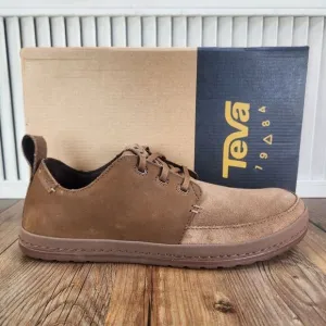 Teva Canyon Life Leather Mens Sz 9.5 Brown Suede Casual Lifestyle Sneakers Shoes