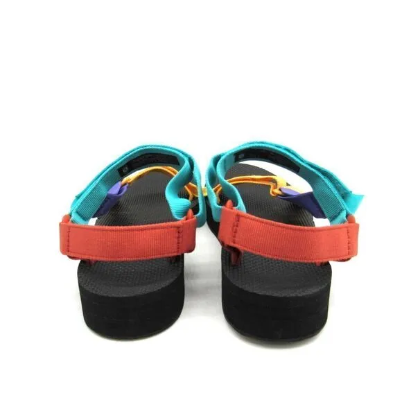 TEVA WOMEN’S MIDFORM UNIVERSAL SANDALS IN BRIGHT RETRO MULTI SZ 10