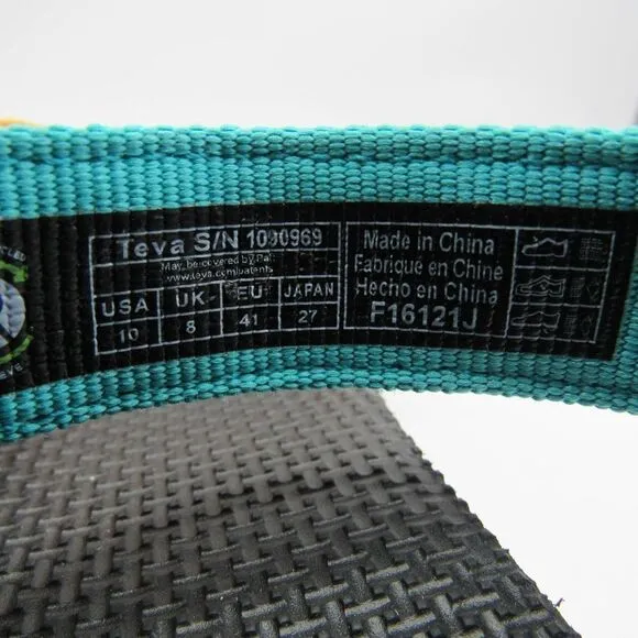 TEVA WOMEN’S MIDFORM UNIVERSAL SANDALS IN BRIGHT RETRO MULTI SZ 10