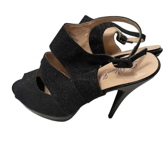 The Blossom Collection Black High Heel Shoe Size 9 NWOT