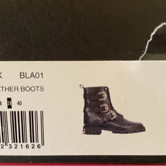 The Kooples Leather Combat Boots NIB