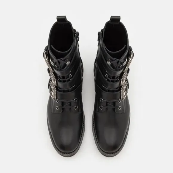 The Kooples Leather Combat Boots NIB