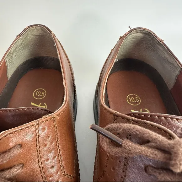 The Original Penguin by‎ Musingwear Brown Leather Dress Shoes Welton Mens 10.5