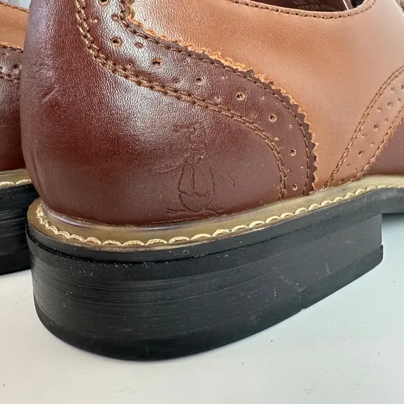 The Original Penguin by‎ Musingwear Brown Leather Dress Shoes Welton Mens 10.5