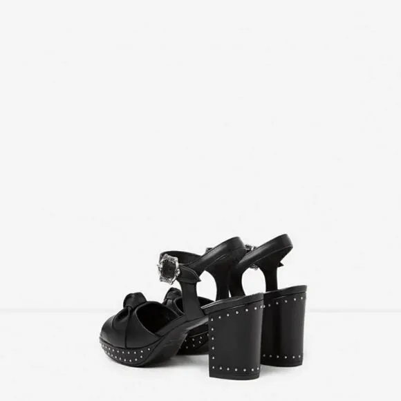 THE KOOPLES Stud Details Leather Sandals size EU 38