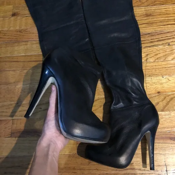 Thigh high boots Platform Napa genuine leather CL