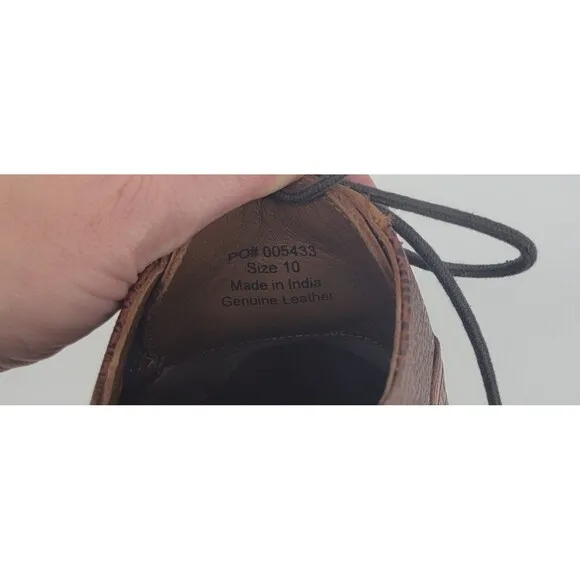 Thomas and Vine Genuine Leather Dress Shoes Mens Size 10