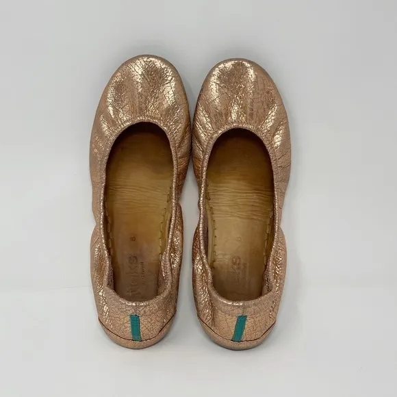 Tieks Rose Gold Glam Flats