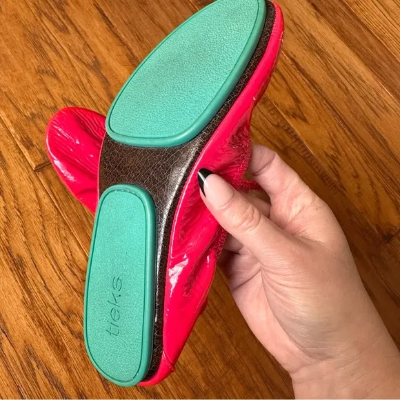 Tieks Women's Red Ballet Flats Size 8