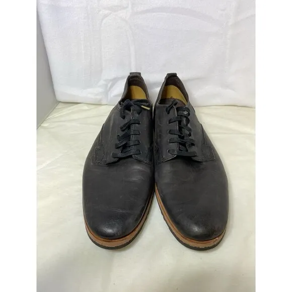 Timberland Bardstown A19VK Plain Toe Black Leather Casual Men's 11 Oxfords Shoes