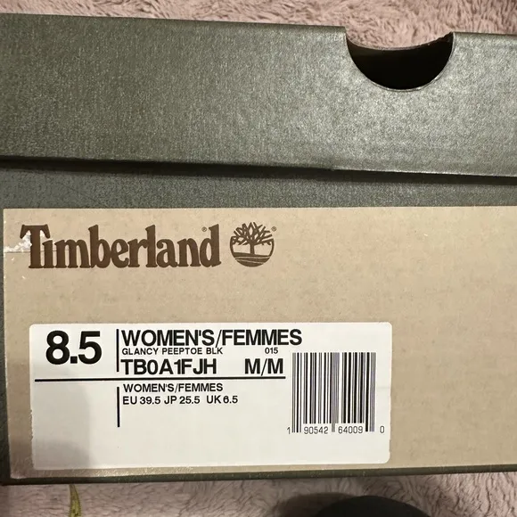 Timberland black heel boots