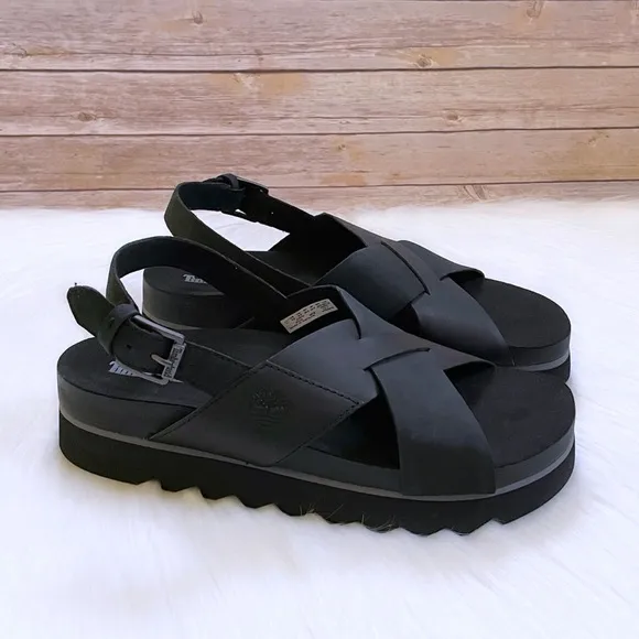 Timberland Women’s Santa Monica Sunrise Black Sandals
