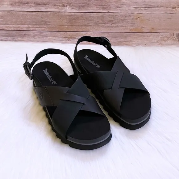 Timberland Women’s Santa Monica Sunrise Black Sandals