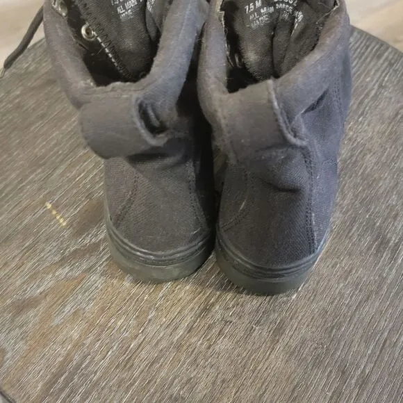 TIMBERLAND BLACK CANVAS WOMENS BOOTS SZ 7.5