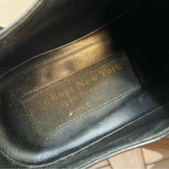 TO BOOT NEW YORK ADAM DERRICK ALDO BLACK OXFORD ITALIAN CALFSKIN DRESS shoes