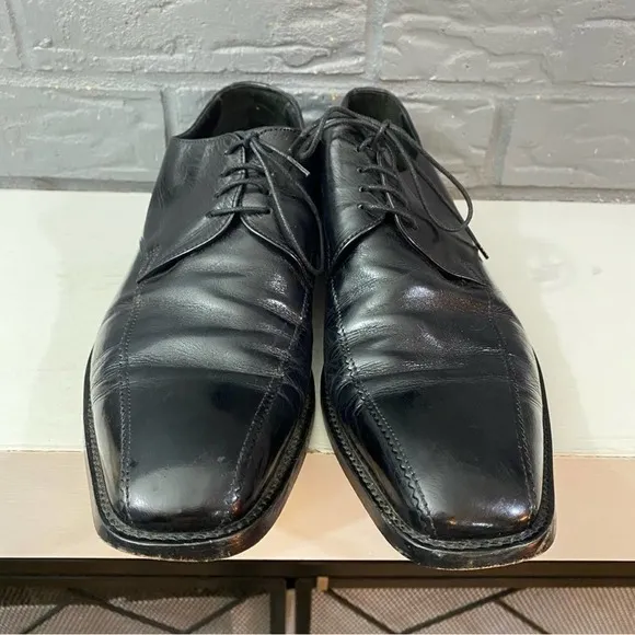 TO BOOT NEW YORK ADAM DERRICK ALDO BLACK OXFORD ITALIAN CALFSKIN DRESS shoes