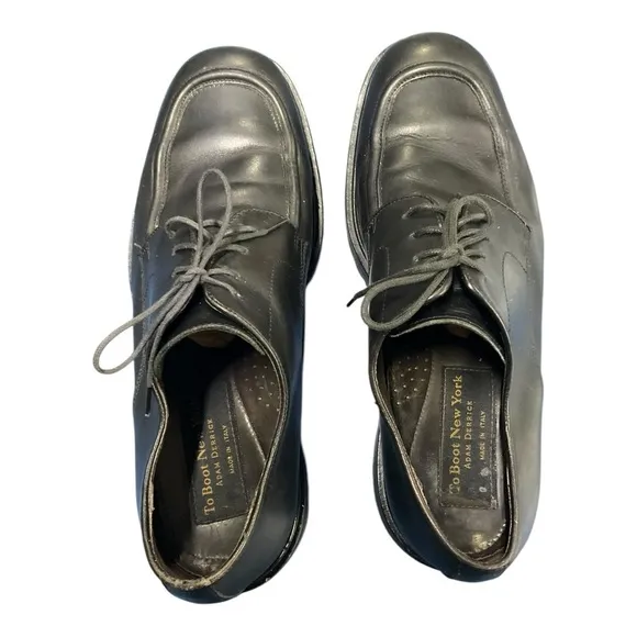 To Boot New York Baron 3071 Black Leather Oxford Dress Shoes Lace up Men's 10 US