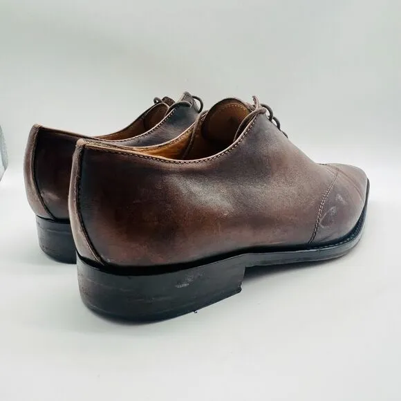 To Boot New York Mens 11.5 Brown Leather Oxford Dress Casual Lace Up Shoes