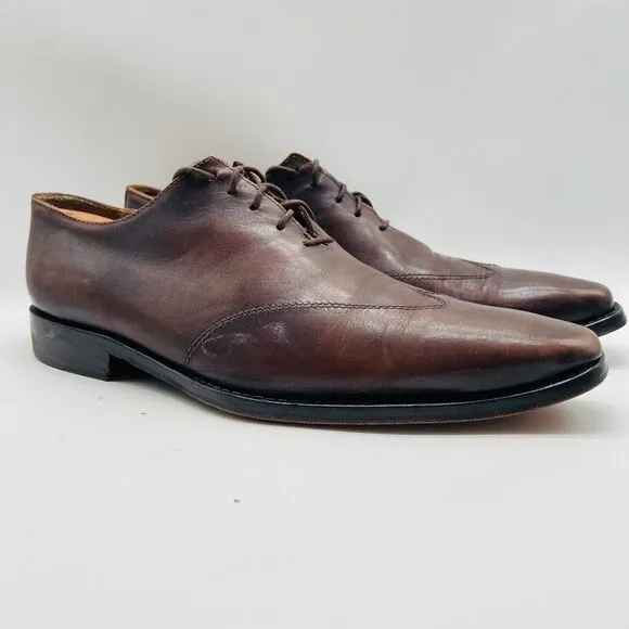 To Boot New York Mens 11.5 Brown Leather Oxford Dress Casual Lace Up Shoes