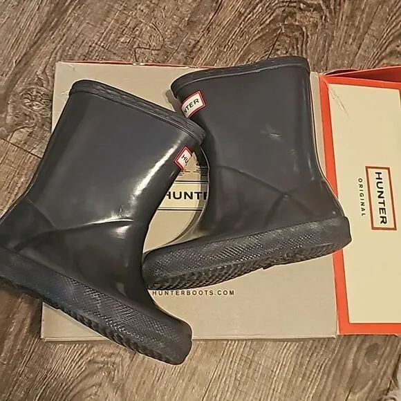 Toddler hunter boots black/grey