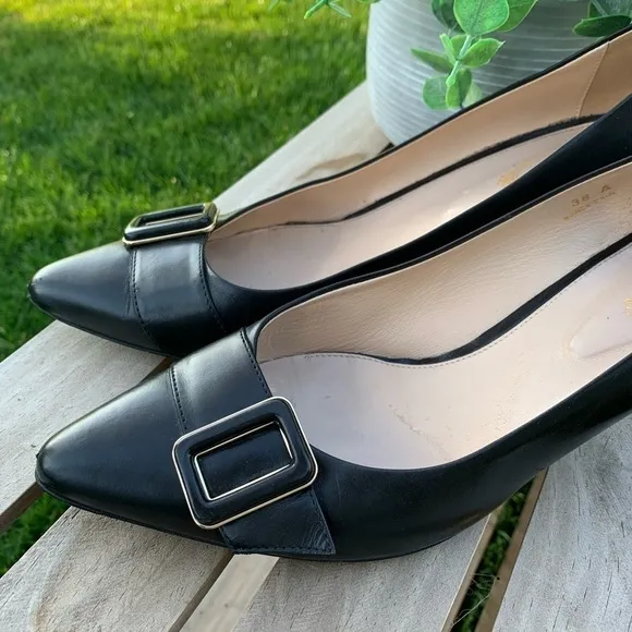 TOD’S Black Leather Shoes with Buckle | Size 38 EU / 7.5 - 8 US