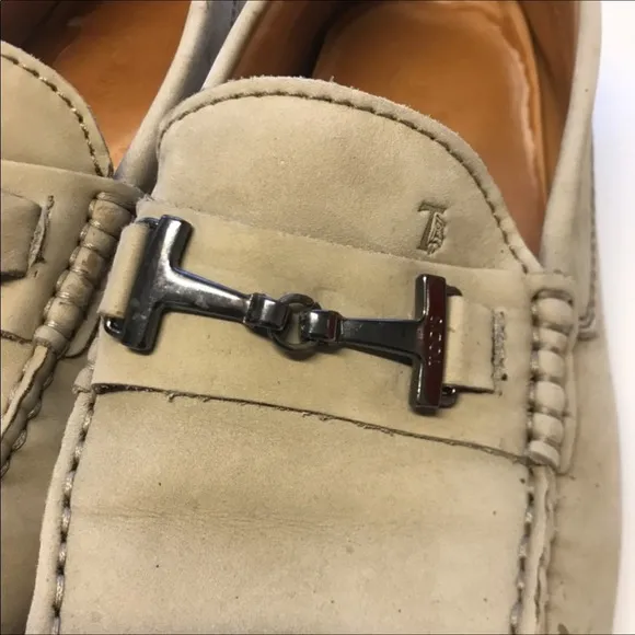 Tod’s Gommino Drivers Loafers Size 40 Off-White