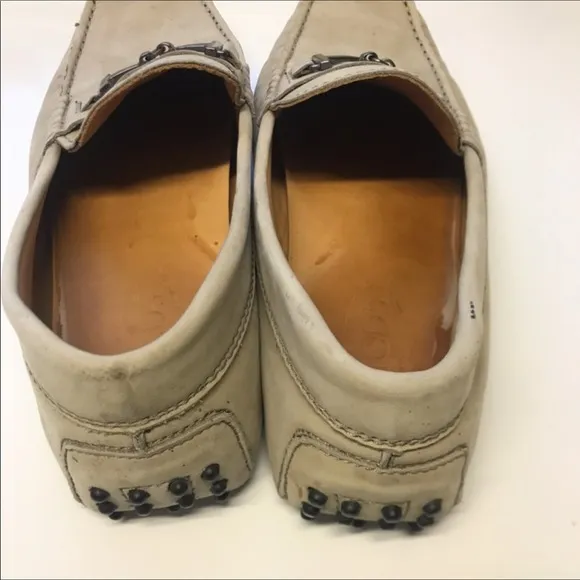 Tod’s Gommino Drivers Loafers Size 40 Off-White