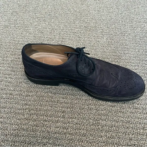 Tod’s Made In Italy Navy Blue Suede Dress Shoes Size 10