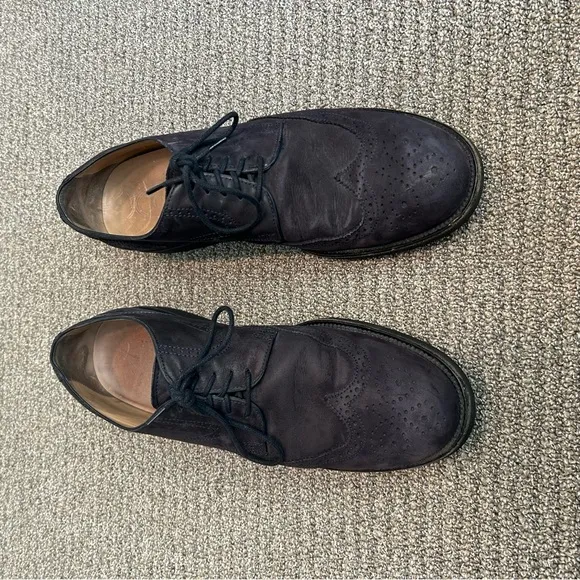 Tod’s Made In Italy Navy Blue Suede Dress Shoes Size 10