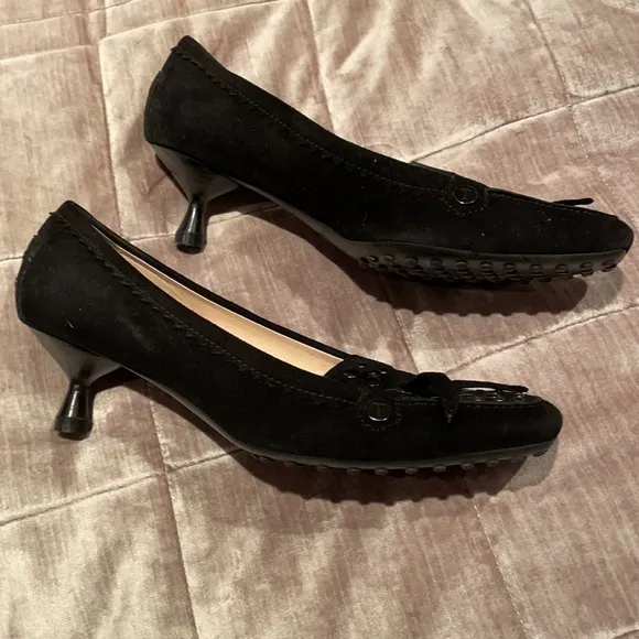 TOD’S Suede Stud Embellished Dress Shoes