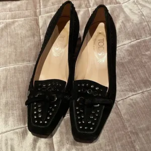 TOD’S Suede Stud Embellished Dress Shoes