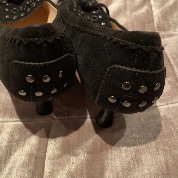 TOD’S Suede Stud Embellished Dress Shoes