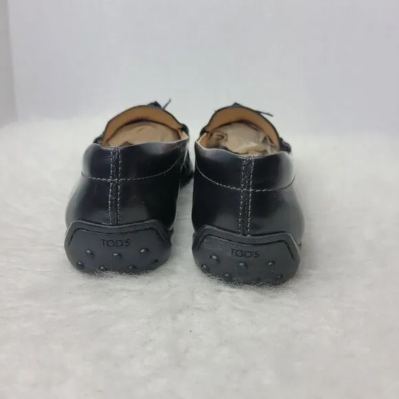 Tod's T Timeless Leather Women's Penny Loafer Slip On Driving Shoes Size 7