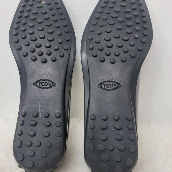 Tod's T Timeless Leather Women's Penny Loafer Slip On Driving Shoes Size 7