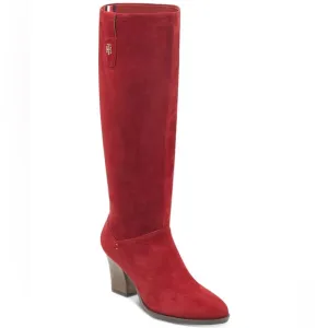 Tommy Hilfiger Genuine Leather Women’s Rosario Block Heel Boots