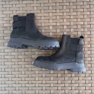 Toms Women’s Alpargata Round Toe Combat Casual Boots Ankle Low Heel Size 9.5