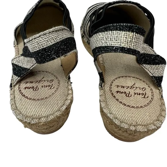 Toni Pons Striped Nancy Espadrille Sandals 35/4.5