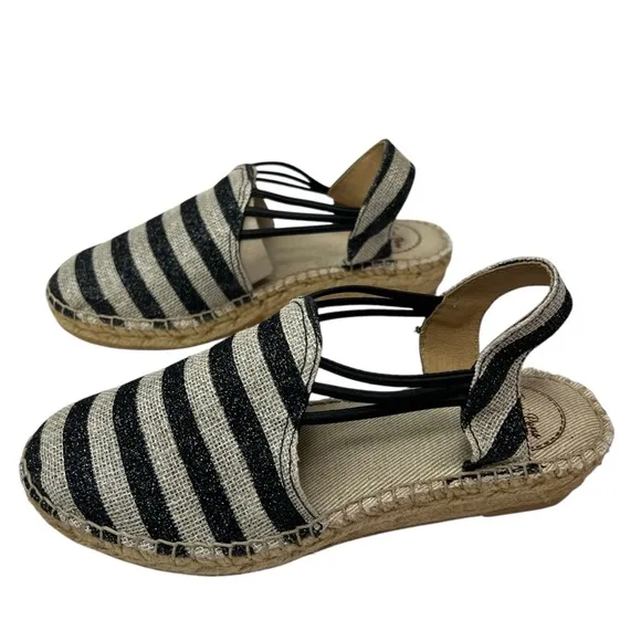 Toni Pons Striped Nancy Espadrille Sandals 35/4.5