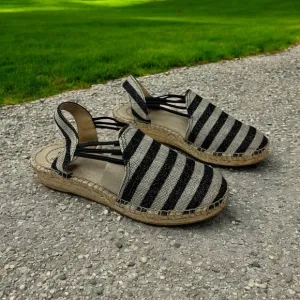 Toni Pons Striped Nancy Espadrille Sandals 35/4.5