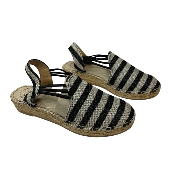 Toni Pons Striped Nancy Espadrille Sandals 35/4.5