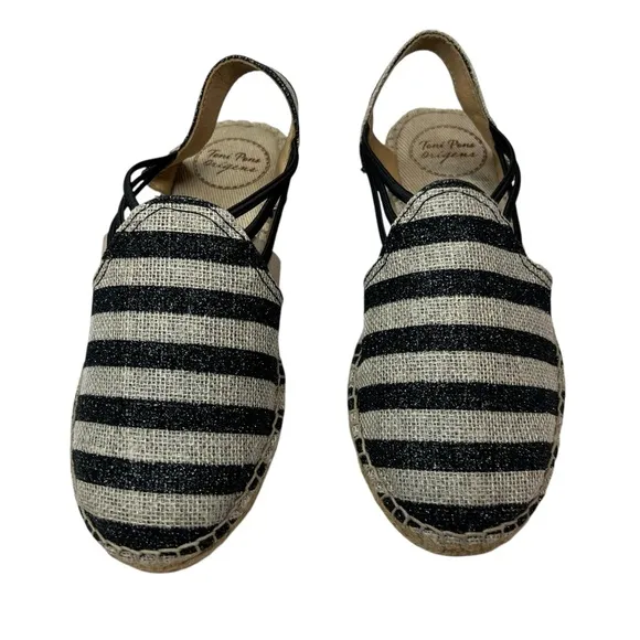 Toni Pons Striped Nancy Espadrille Sandals 35/4.5