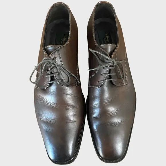 Too Boot New York Adam Derrick David Calf Leather Derby Dress Shoes Size 9.5