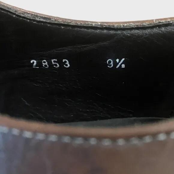Too Boot New York Adam Derrick David Calf Leather Derby Dress Shoes Size 9.5