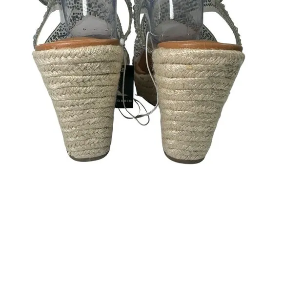 Torrid Women's Rhinestone Embellished Espadrille Wedge Sandals Shoes Size 10 New