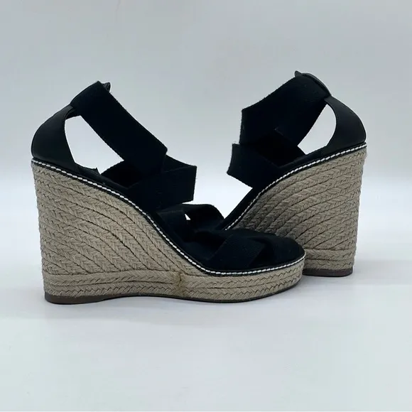 Tory Burch Adonis Espadrille Platform Wedge Sandals. Size 10.